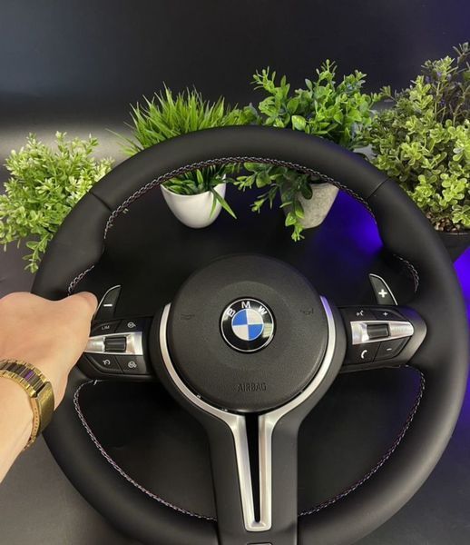 Шкіряне M Кермо Руль М3 стиль для BMW F series F10 F30 F11 F01 F02 F20 F21 F22 F23 F31 F32 F33 F36 X3 F25 F26 F15 F16 BM-1 фото
